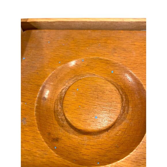 Set of 5 Nesting Wooden Canisters Vintage Rooster Cookies Flour Sugar Coffee Tea - Picture 7 of 8